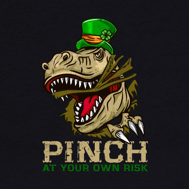 Warning Pinch at your own Risk I Funny St. Patrick's Day graphic by biNutz